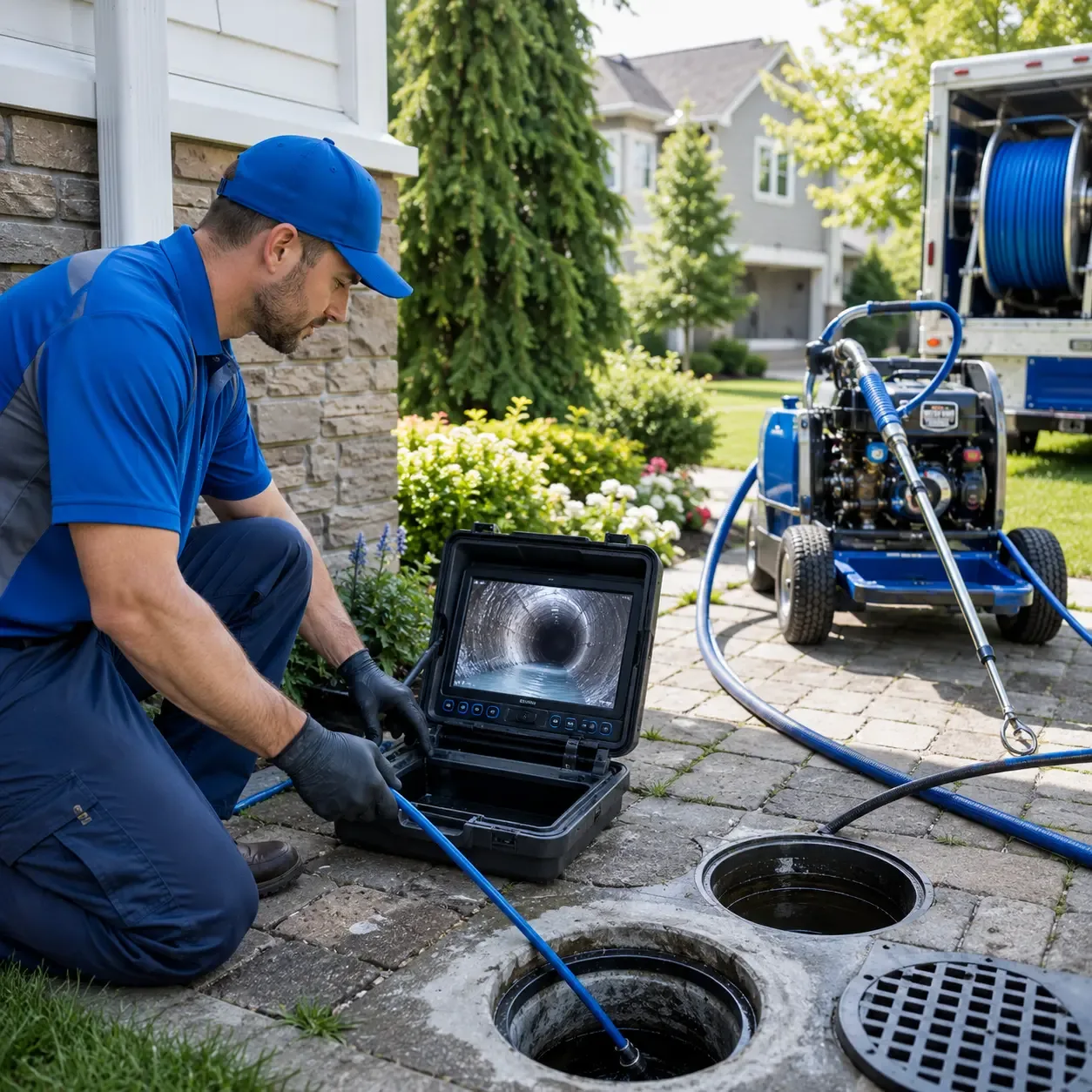 Outdoor drain cleaning professionals serving Hecker, IL