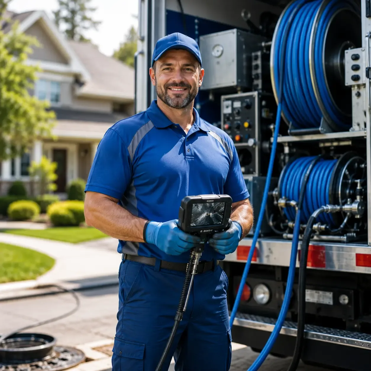Local outdoor drain cleaning specialists in Hecker, IL